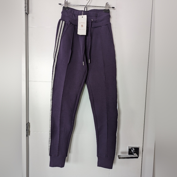 Buffbunny Collection Purple Plum Joggers - Picture 1 of 2